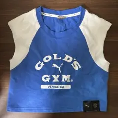 PUMA GOLD'S GYM ノースリーブ タンクトップ Tシャツ XS