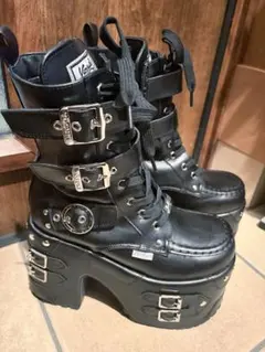 「YOSUKE/ヨースケ」厚底レースアップショートブーツL size