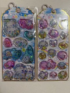 【正規品】ぷくぷくあわわちゃん　ウォーターシール　2枚セット