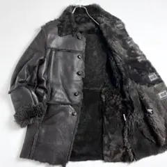 00s Tornado Mart リアルムートンコート ライダース レザー 羊革