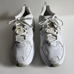 ホワイト 厚底スニーカー レースアップ