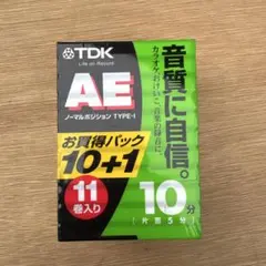 TDK AE ノーマルポジションTYPE-1カセットテープ 11巻入り