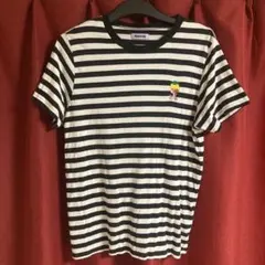 PUNYUS いただきマウス刺繍入りボーダーTシャツ 半袖 サイズ4のサムネイル