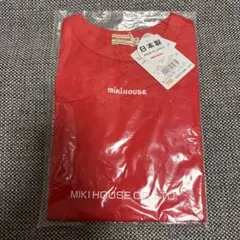 【新品】Miki House 赤 長袖Tシャツ ロンT 110 日本製