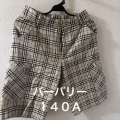 バーバリー140Aノバチェック柄ハーフパンツ★美品