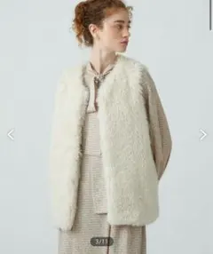 ジレ ファーコート