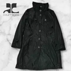 courreges クレージュ 3way デザインコート ブラック 春コート