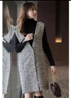 マイストラーダ　ツイードミニジャンスカ　アルページサイズ38