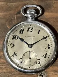 希少 稼働品 SEIKO PRECISION 15 JEWELS 懐中時計 高鉄 - メルカリ