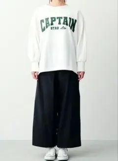 新品 IEDIT×CAPTAINSTAGコラボ ボートネックスウェット 3L