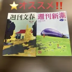 週刊文春　週刊新潮 10月15日号 2冊セット⭐️オススメ‼️