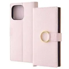 訳あり・未使用品●iPhone15 ProMax 手帳型ケース ピンク 耐衝撃のサムネイル