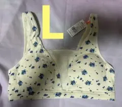 AMOSTYLE 花柄 ノンワイヤーブラ Lサイズ