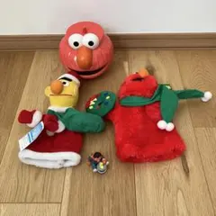 セサミストリート　ハンドパペットなど4点セット