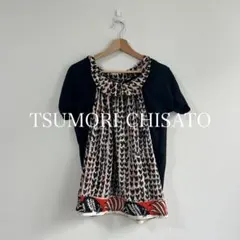 TSUMORI CHISATO ツモリチサト 総柄 トップス 日本製 半袖