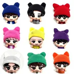 ソフビ　すのチル　チルぬい　くまちゃんニット帽　9色セット　SnowMan