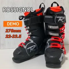 ROSSIGNOL DEMO スキー用ブーツ 黒・オレンジ 22-23.5cm