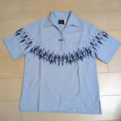 【IOLANI 】水色 アロハシャツ