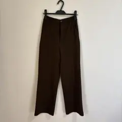 GU カットソーカラースラックス　S ブラウン