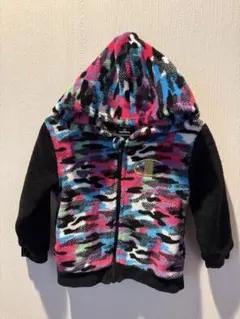 【美品】 Champion カモフラージュ フリースジャケット 95cm