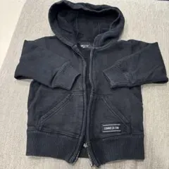 COMME CA ISM ブラック パーカー 90