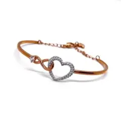 SWAROVSKI バングル ブレスレット ハート マルチカラー クリスタル 