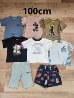 子供Tシャツ.ハーフパンツ　8点セット　100cm