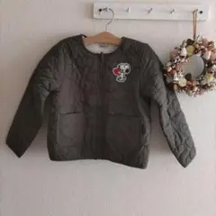 新品未使用品☆スヌーピー 裏ボアジャケット　キルティング 130