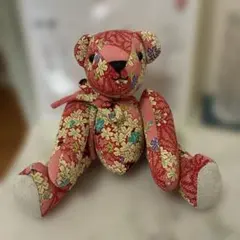 オレンジブラウンの刺繍熊 アーティストベア テディベア 海外作家様 ロシア オレンジブラウンの刺繍熊 アーティストベア テディベア 海外作家様