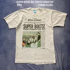 90s USA SUPER BOWL NFL PHOTO PRINT TEE