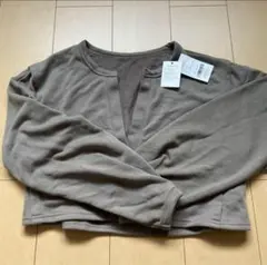 【格安】【新品未使用】ブラウン　トップス　フリーサイズ