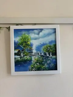 ベトナム女子学生の詩的な風景画