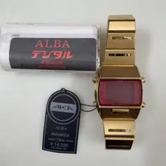 ALBA AKA デジタル 腕時計 ゴールド AMAW006 ジャンク