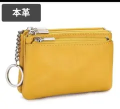 本革 イエロー コインケース11