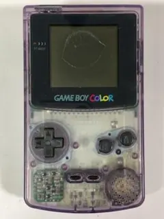 任天堂 ゲームボーイカラー クリアパープル 本体 ジャンク