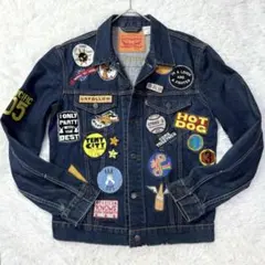 ✨美品✨Levi's フルデコ デニムジャケット インディゴ 濃紺 M