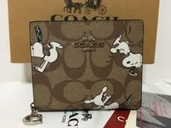 【未使用/処分！】COACH×PEANUTS スヌーピー財布★二つ折り★コーチ