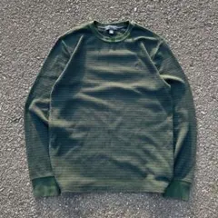 POLO RALPH LAUREN ボーダーサーマルロンT ワッフル 短丈