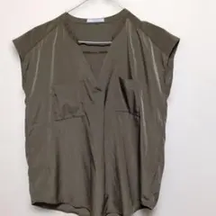 OPAQUE.CLIP ノースリーブ ブラウス カーキのサムネイル