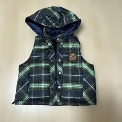 COMME CAISM 中綿ベスト リバーシブルチェック 90