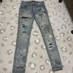 す*こ様 最安値‼️ 新品　AMIRI デニム　モノグラム　定価「275,000 す*こ様 最安値‼️ 新品 AMIRI デニム モノグラム 定価「275,000