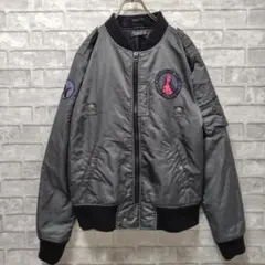 Hurley ハーレー　MA-1タイプジャケット　刺繡ロゴ、ワッペン XL