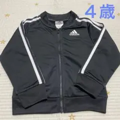 アディダス　adidas 黒ジャージ　上　２本ライン　ジャケット
