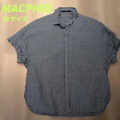 MACPHEE☆ギンガムチェック 半袖シャツ 38のサムネイル