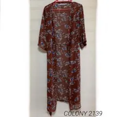 COLONY2139 コロニー ロングカーディガン 花柄ガウン　ジレ はおりのサムネイル
