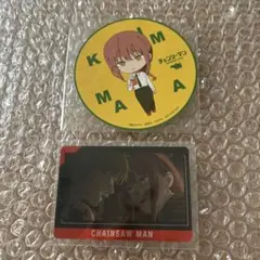 チェンソーマン アニメイトカフェ　コースター、メタルカードコレクションセット