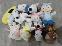 【8体セット】スヌーピー&チャーリー・ブラウン (約7cm×約13cm程度)