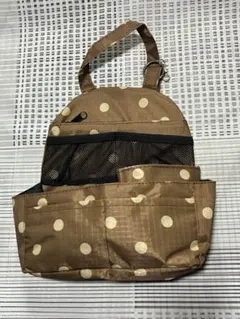バッグインバッグ ドット柄 ブラウンのサムネイル