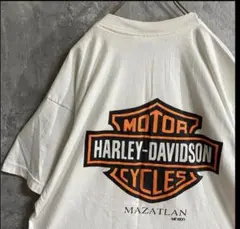 メキシコ製　Harley-Davidson ビッグロゴ　Tシャツ　アメカジ