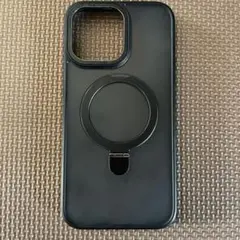 ブラック iPhone用ケースマグネットスタンド付きiPhone14promax